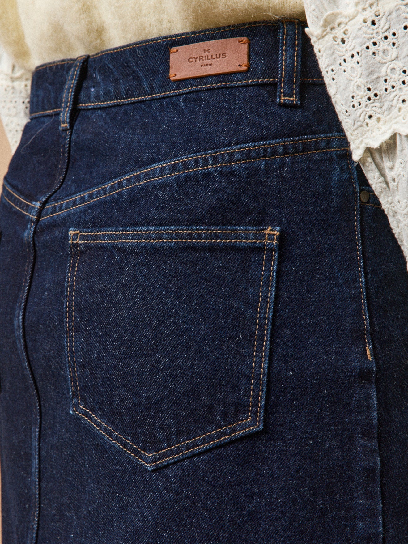 Jupe courte jean femme - denim coton biologique – Image 4