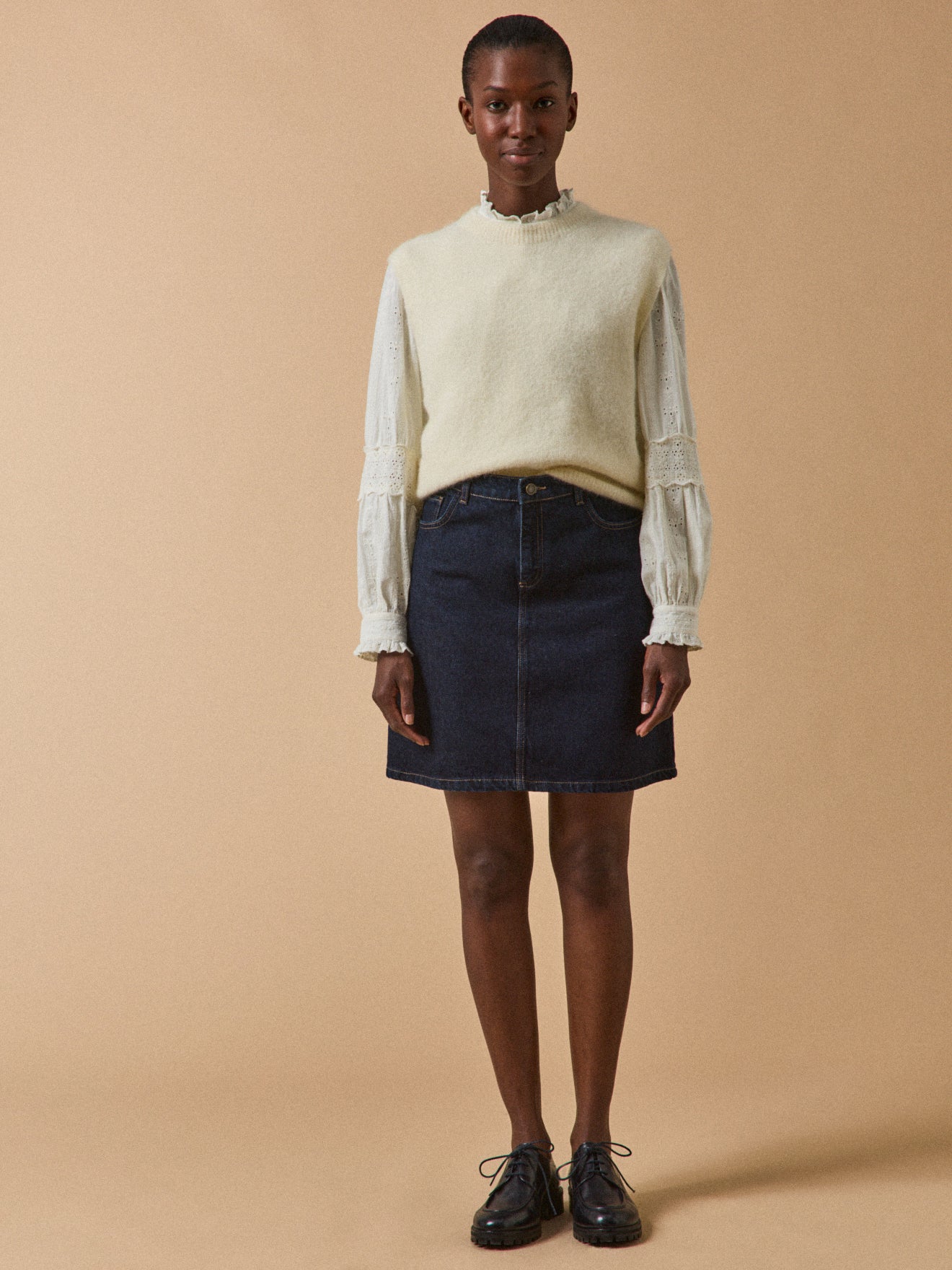 Jupe courte jean femme - denim coton biologique – Image 5