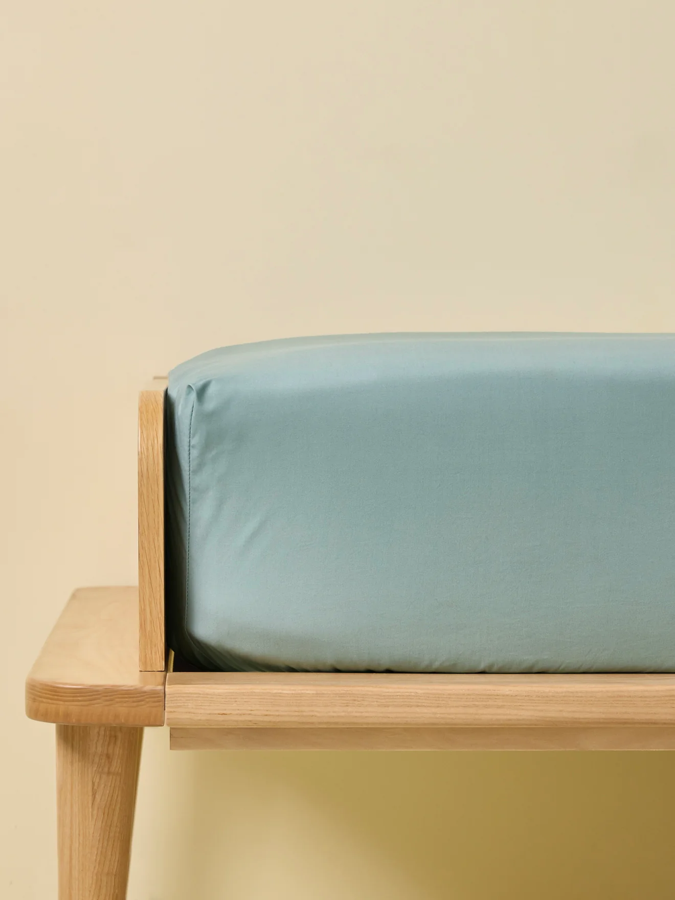 Drap-housse percale de coton "Axel" – Image 3