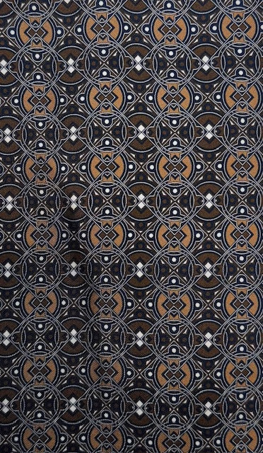 Ascot marron à motifs géométriques beige – Image 2