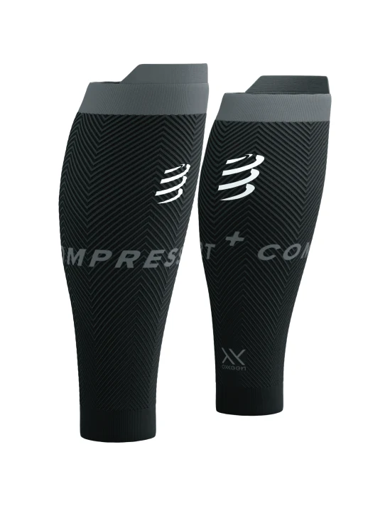 Manchons de compression mollet Compressport R2 Oxygen noir
