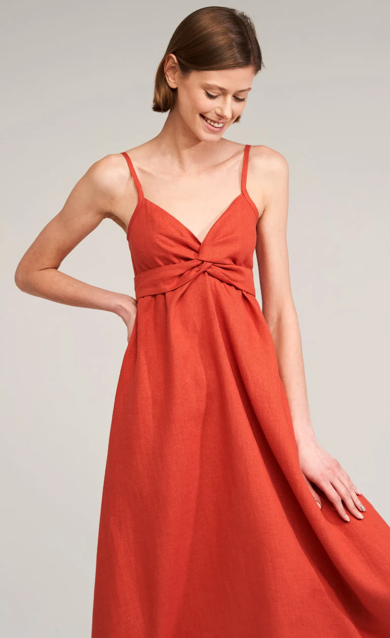 Robe D'invité De Mariage Terracotta – Image 2