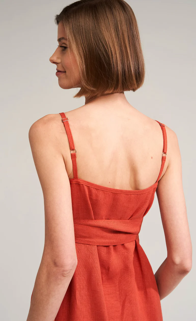 Robe D'invité De Mariage Terracotta – Image 5