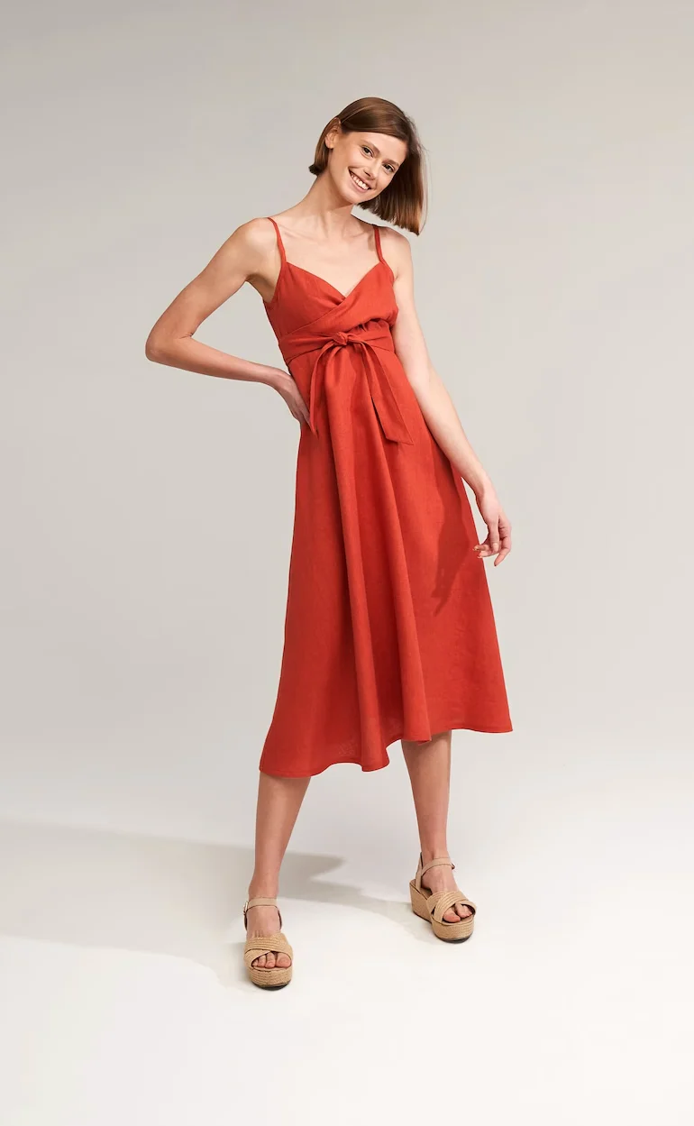 Robe D'invité De Mariage Terracotta – Image 6